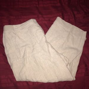 J. Jill linen capris size 18